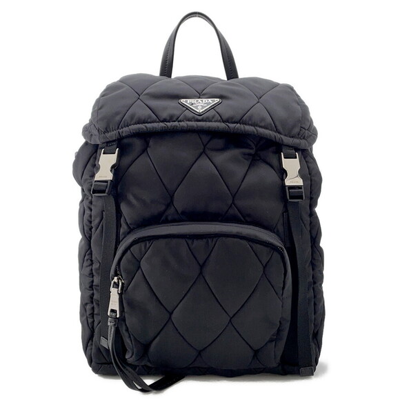 Prada Quilted Backpack Rucksack Daypack Bag Black main image 0